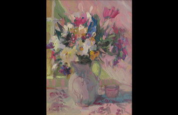 "Floral with Teacup"